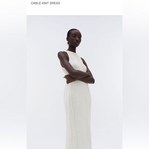 (NWT) ZARA - WOMEN’S CABLE KNIT DRESS - SIZE SMALL